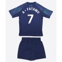 Leicester City Issahaku Fatawu #7 Replika babykläder Bortaställ Barn 2025-26 Kortärmad (+ korta byxor)